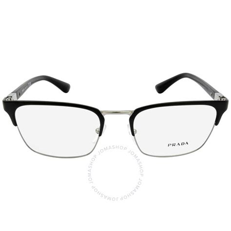 Prada Demo Rectangular Men's Eyeglasses PR 54TV 1BO1O1 53